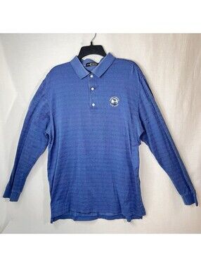 Carnoustie Pebble Beach Golf Long Sleeve Polo Shirt Men’s Size Large